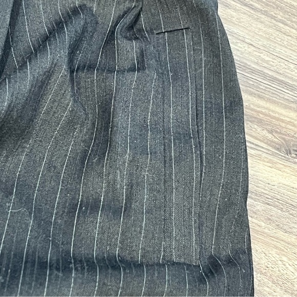 BCBG Maxazria Black Striped Short Pencil Skirt Ruffle Waist Size Small - Picture 16 of 16